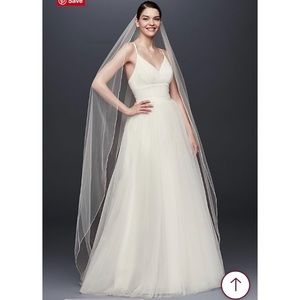 Chapel Length Veil Bridal Bride Wedding